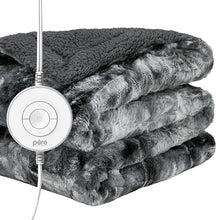 Load image into Gallery viewer, PureRadiance™ Luxury Heated Throw Blanket (Smoke) | Pure Enrichment®