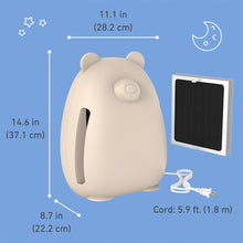 Load image into Gallery viewer, PureZone™ Kids Bear Air Purifier - Sweet Oat Dimensions