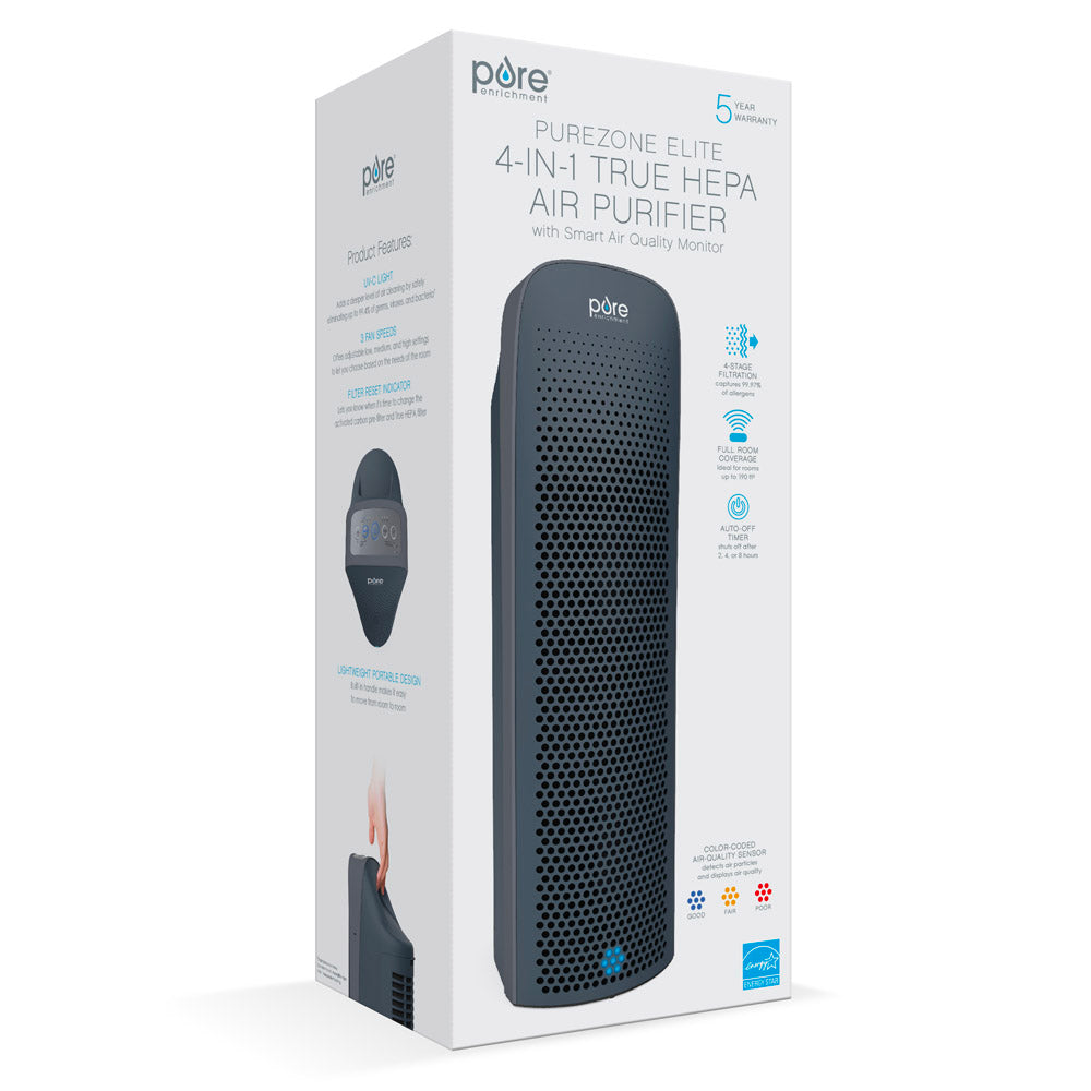 Load image into Gallery viewer, PureZone™ Elite 4-in-1 True HEPA Air Purifier | Graphite