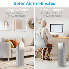 Load image into Gallery viewer, PureZone™ Elite 4-in-1 True HEPA Air Purifier, White | Safe Air In Minutes