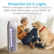 Load image into Gallery viewer, PureZone™ Elite 4-in-1 True HEPA Air Purifier, White | Powerful UV-C Light