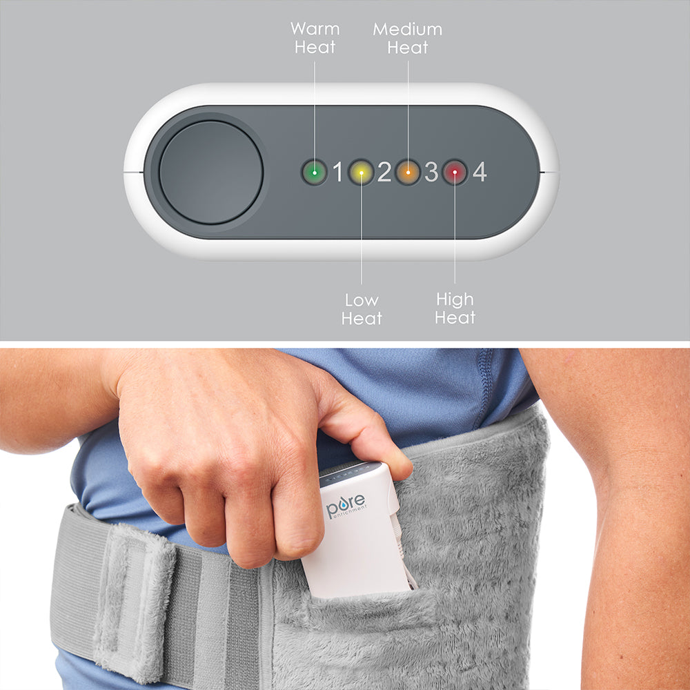 Load image into Gallery viewer, PureRelief™ Cordless Lumbar and Abdominal Heating Wrap