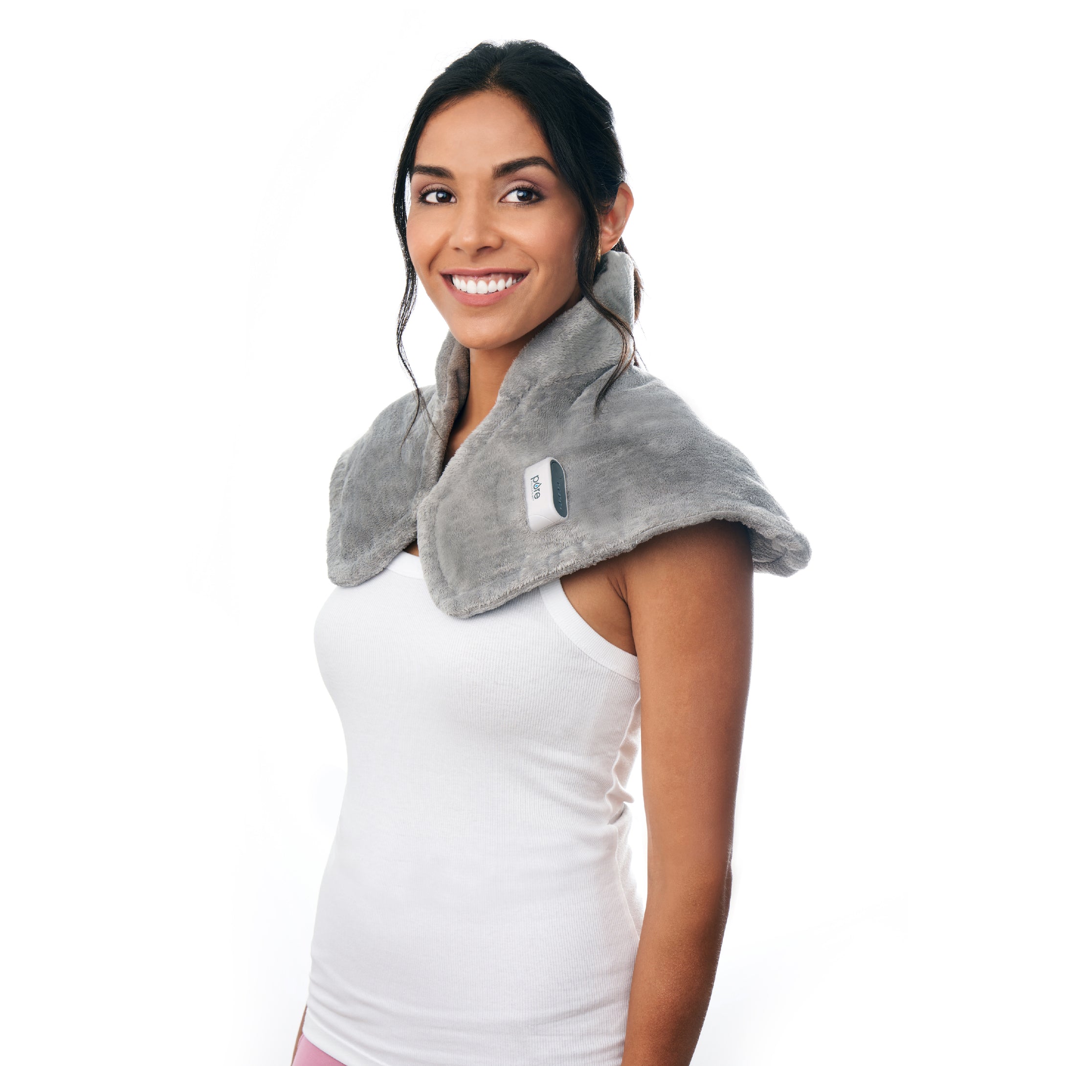 Heating Pad for Neck and Shoulders Weighted Wearable Wrap Around