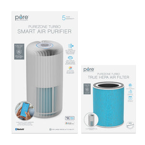 PureZone™ Turbo Smart Air Purifier & Replacement Filter Bundle