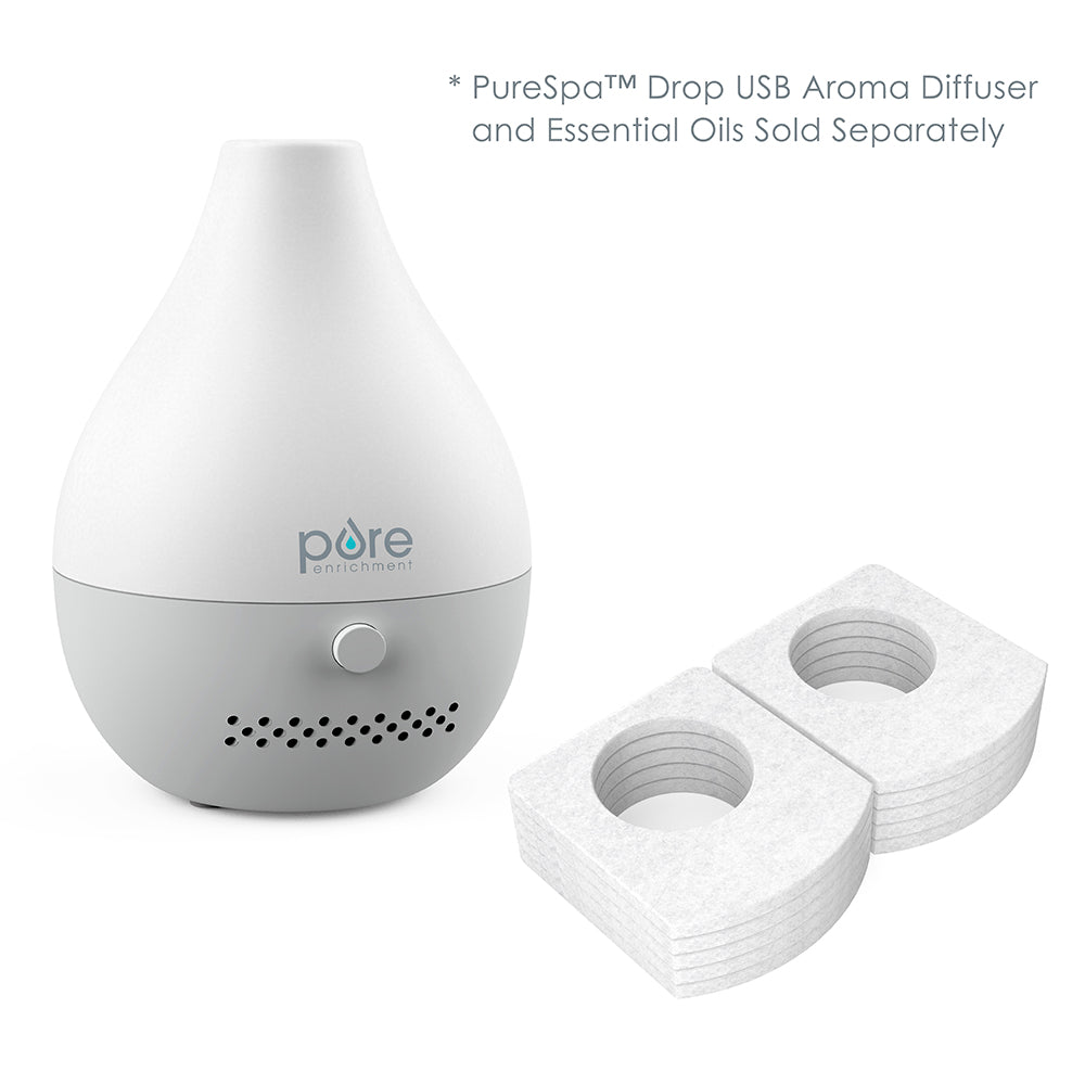PureSpa™ Drop USB Aroma Diffuser Refill Pads (10-Pack) – Pure Enrichment