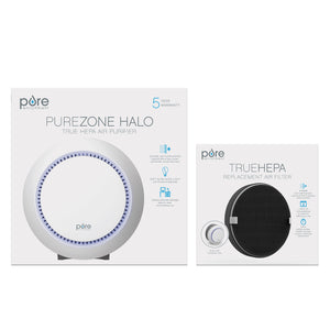 PureZone™ Halo True HEPA Air Purifier & Replacement Filter Bundle