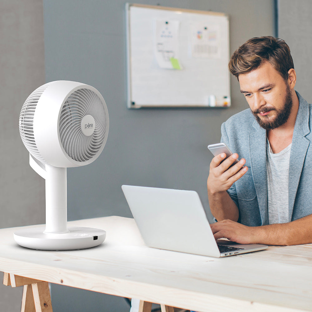 Load image into Gallery viewer, 2-in-1 Circulating Floor &amp; Desk Fan