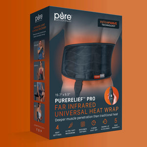 Pure Enrichment® PureRelief® Pro Far Infrared Universal Heat Wrap Packaging Image