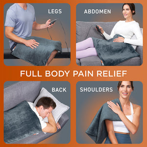 Pure Enrichment® PureRelief® Pro Far Infrared Ultra-Wide Heating Pad Provides Full Body Pain Relief