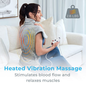 Neck Wrap Basic - The Personal Electric Neck Heating Pad with Vibratio