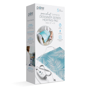 PureRelief™ Express Designer Series Heating Pad | Palm Aqua