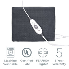 Load image into Gallery viewer, PureRelief® Duo 2-in-1 Heating Pad - Gray | Pure Enrichment®