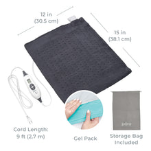 Load image into Gallery viewer, PureRelief™ Duo 2-in-1 Heating Pad - Gray | Pure Enrichment®