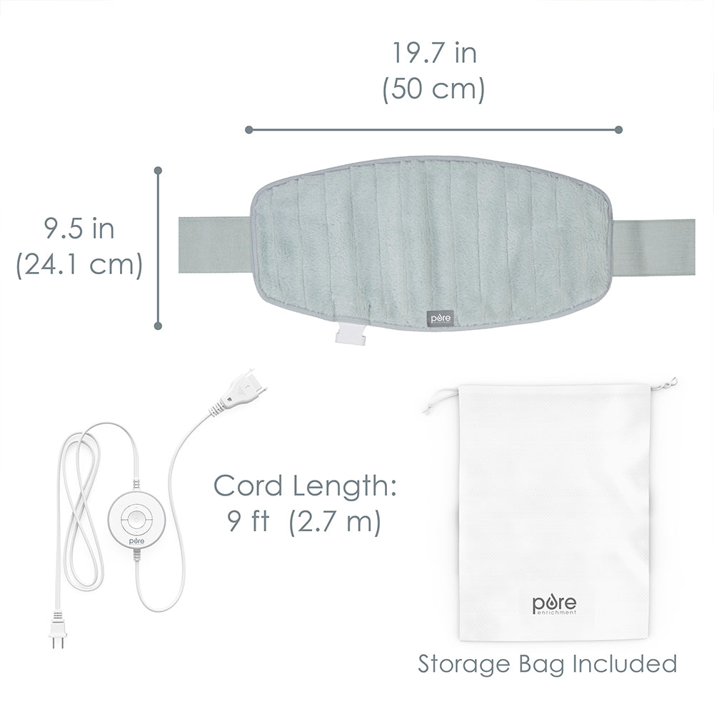 Load image into Gallery viewer, PureRadiance™ Lumbar &amp; Abdominal Luxury Heating Pad | Pure Enrichment®