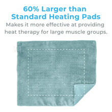 Load image into Gallery viewer, PureRelief® XXL Ultra-Wide Microplush Heating Pad | Sea Glass