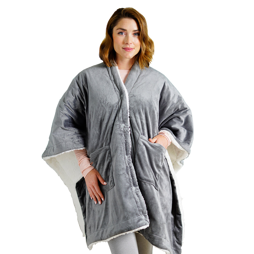 Load image into Gallery viewer, PureRelief™ Plush Heated Shawl | Pure Enrichment Heat Therapy