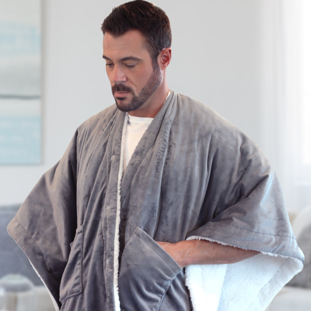 Load image into Gallery viewer, PureRelief™ Plush Heated Shawl | Pure Enrichment Heat Therapy