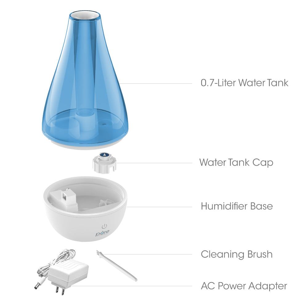 MistAire™ Studio & Ultrasonic Cool Mist Humidifier Bundle | Pure ...