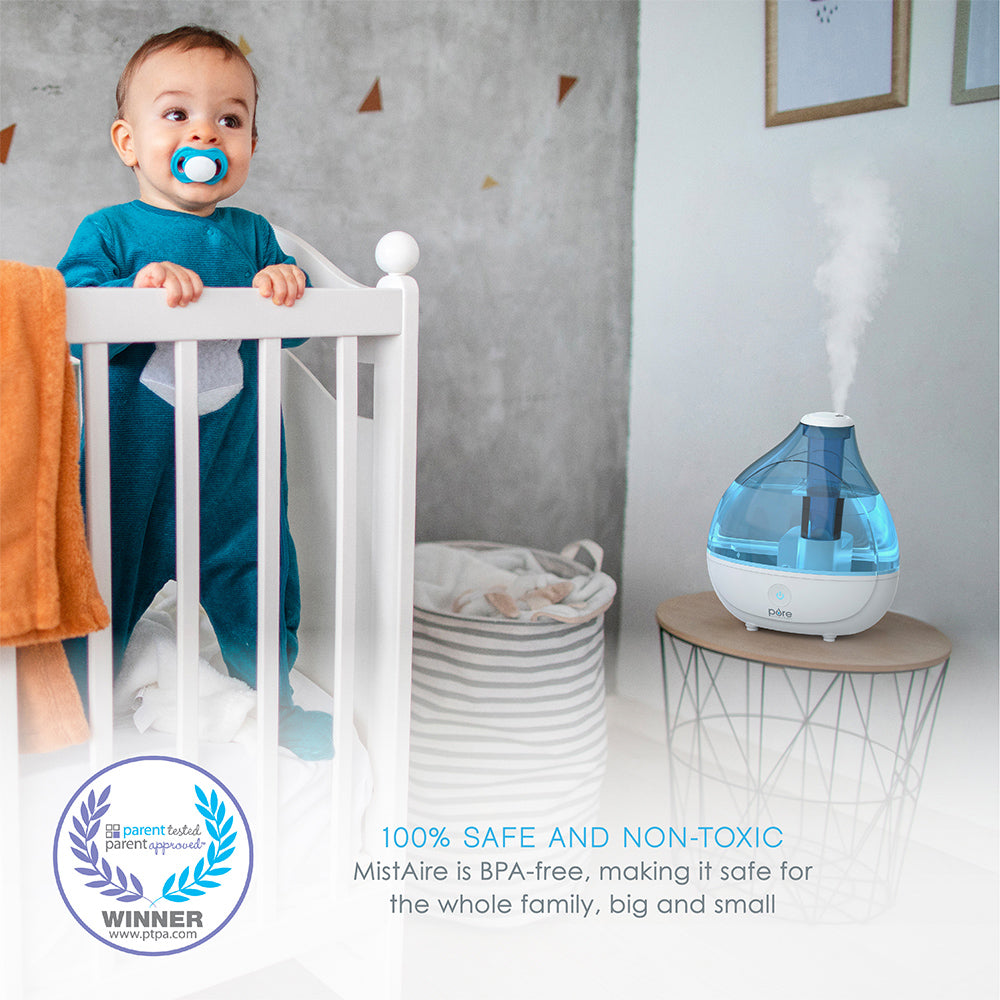 MistAire™ Studio & Ultrasonic Cool Mist Humidifier Bundle | Pure ...