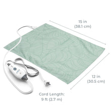 Load image into Gallery viewer, PureRelief® Express Designer Series Heating Pad | Laurel Leaves