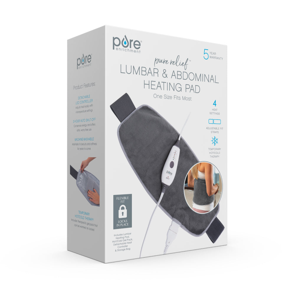 Load image into Gallery viewer, PureRelief™ Lumbar &amp; Abdominal Heating Pad