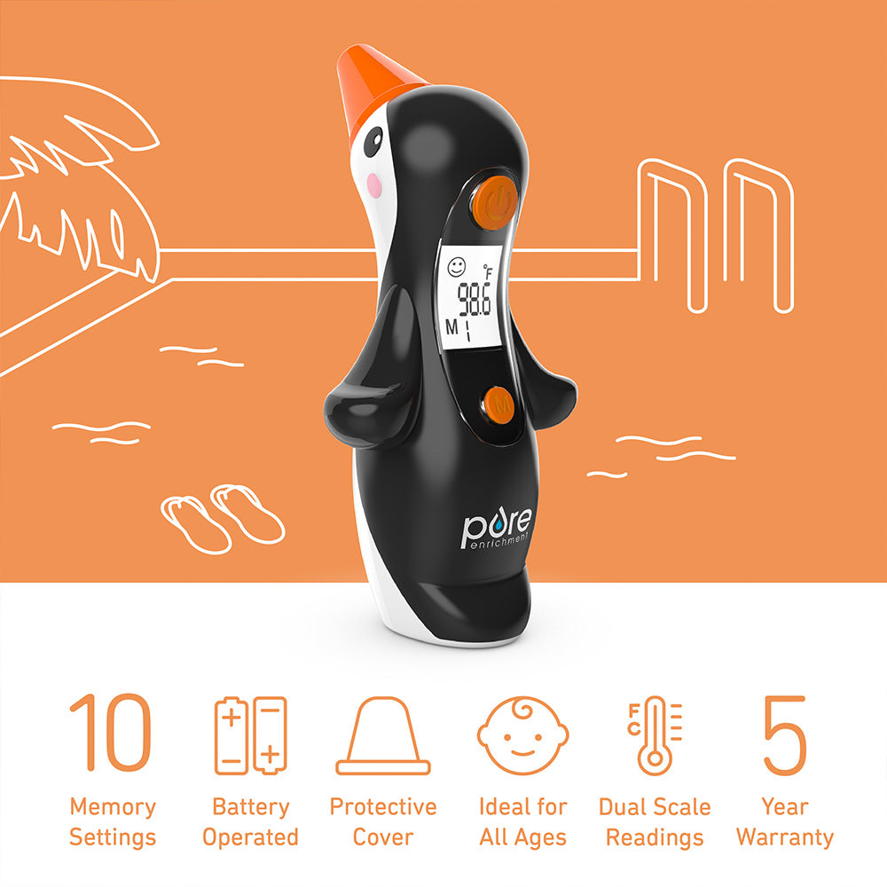 Load image into Gallery viewer, ThermoBuddy™ Penguin Ear Thermometer | Pure Enrichment