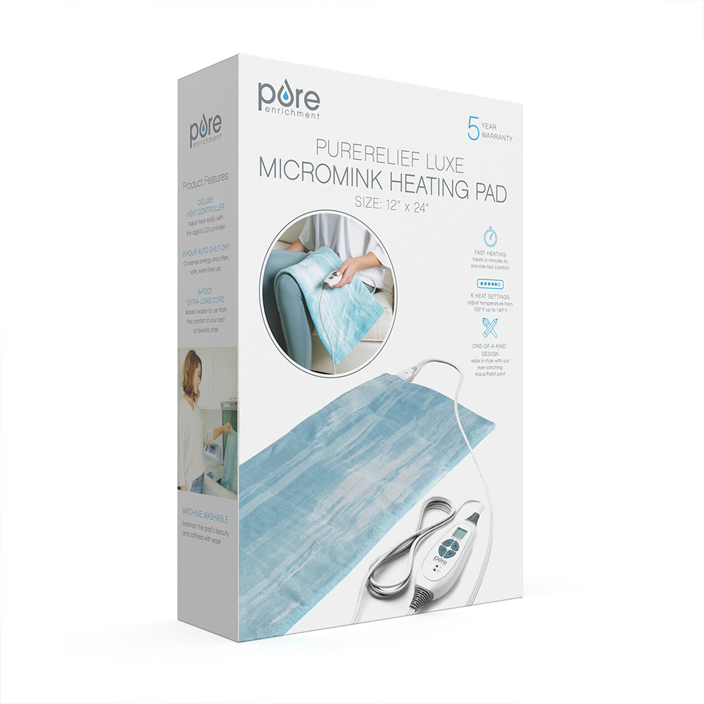 Load image into Gallery viewer, PureRelief Luxe Micromink Heating Pad | Pure Enrichment