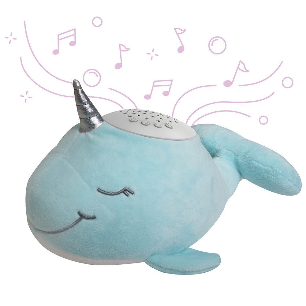 PureBaby® Sound Sleepers Sound Machine and Star Projector - Narwhal | Pure Enrichment®