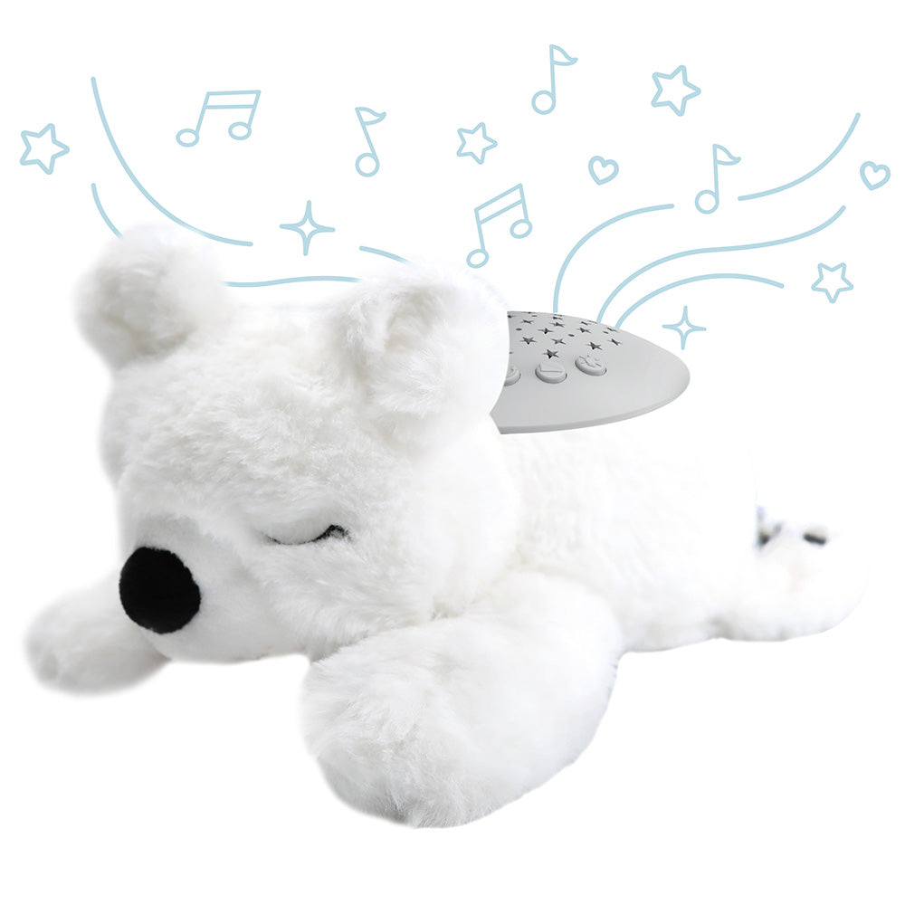 Sleeping Baby Bear on Pillow Snores and Breathes 12 Stuffed Animal Toy