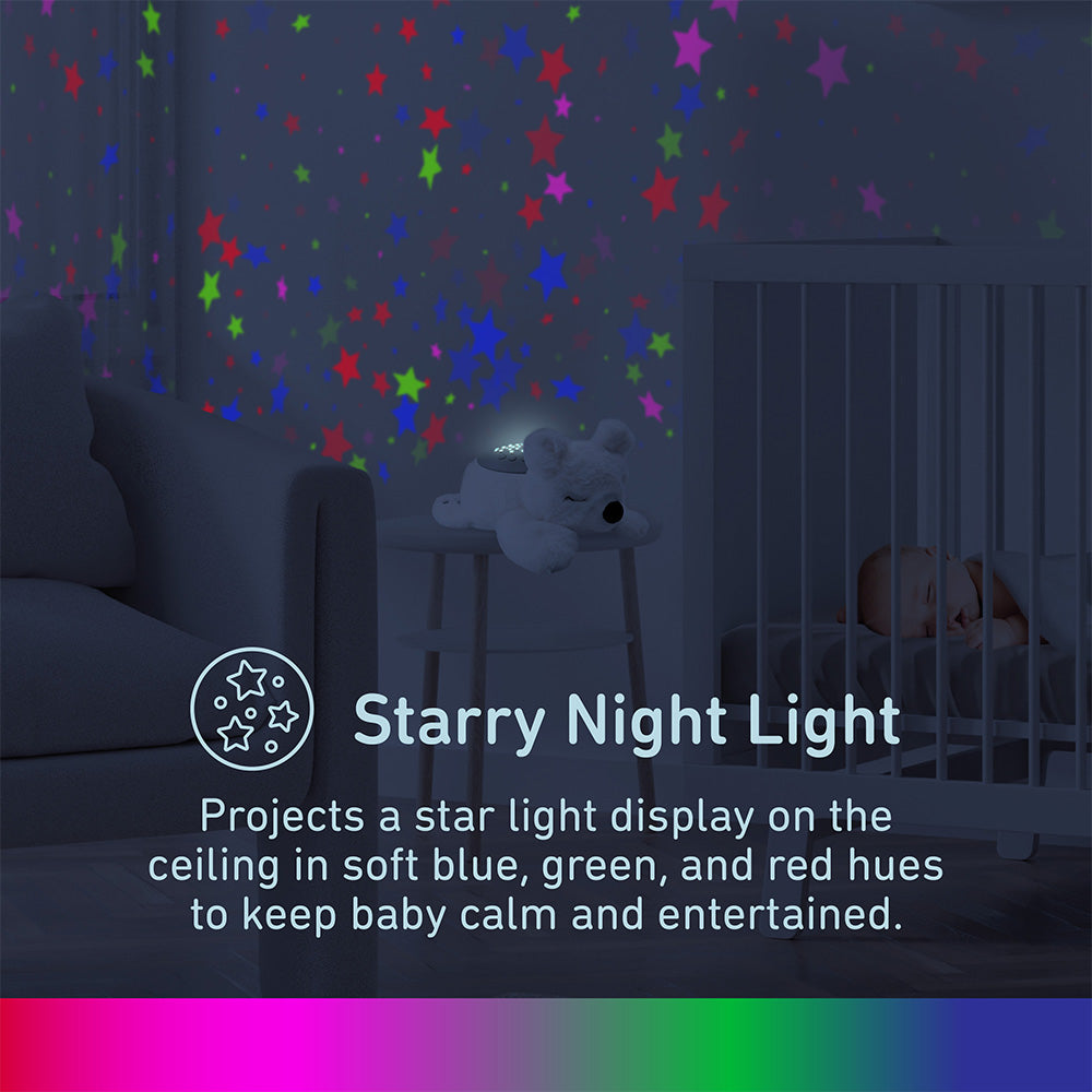 Load image into Gallery viewer, PureBaby® Sound Sleepers Sound Machine and Star Projector - Polar Bear | Pure Enrichment®