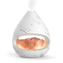 Load image into Gallery viewer, PureGlow™ Crystal Himalayan Salt Rock Lamp &amp; Essential Oil Diffuser | Marble