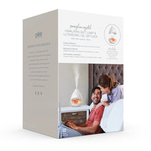 Load image into Gallery viewer, PureGlow™ Crystal Himalayan Salt Rock Lamp &amp; Essential Oil Diffuser | Marble