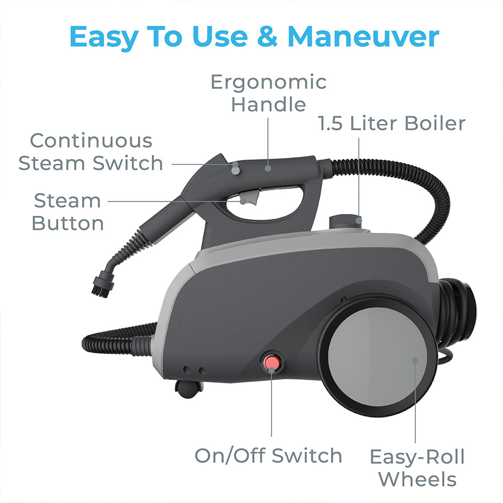 PureClean™ XL Rolling Steam Cleaner | Pure Enrichment®