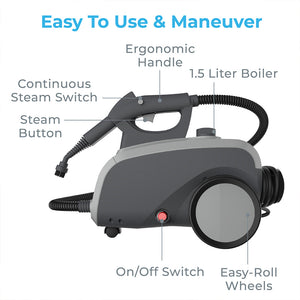 PureClean™ XL Rolling Steam Cleaner | Pure Enrichment®