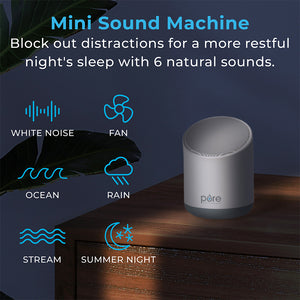 White Noise Sound Machine - Real Fan Sleep Aid, Noise Cancelling for Office  Privacy, Home, Baby & Adults - Portable, Travel Friendly Sleep Machine
