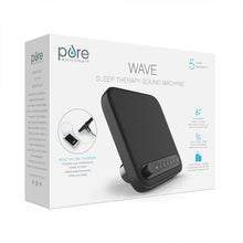 Load image into Gallery viewer, WAVE™ Premium Sleep Therapy Sound Machine in Black | Pure Enrichment®