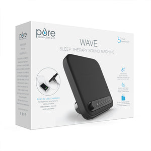 WAVE™ Premium Sleep Therapy Sound Machine in Black | Pure Enrichment®