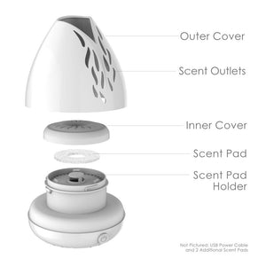 PureSpa Breeze USB Essential Oil Diffuser | Pure Enrichment PureSpa Breeze USB Essential Oil Diffuser | Pure Enrichment