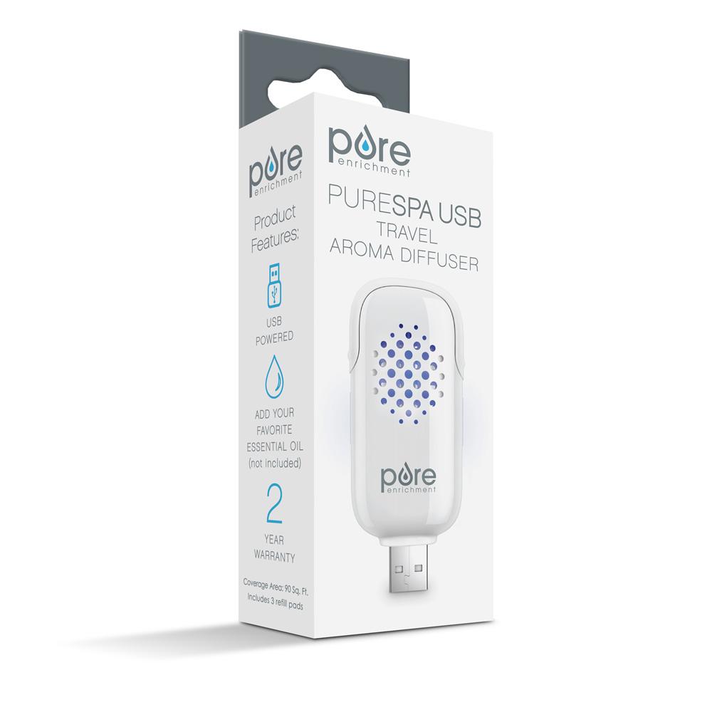 PureSpa™ USB Travel Aroma Diffuser | Pure Enrichment®