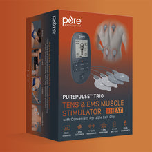 Load image into Gallery viewer, PurePulse™ Trio TENS &amp; EMS Muscle Stimulator + Heat | Pure Enrichment®