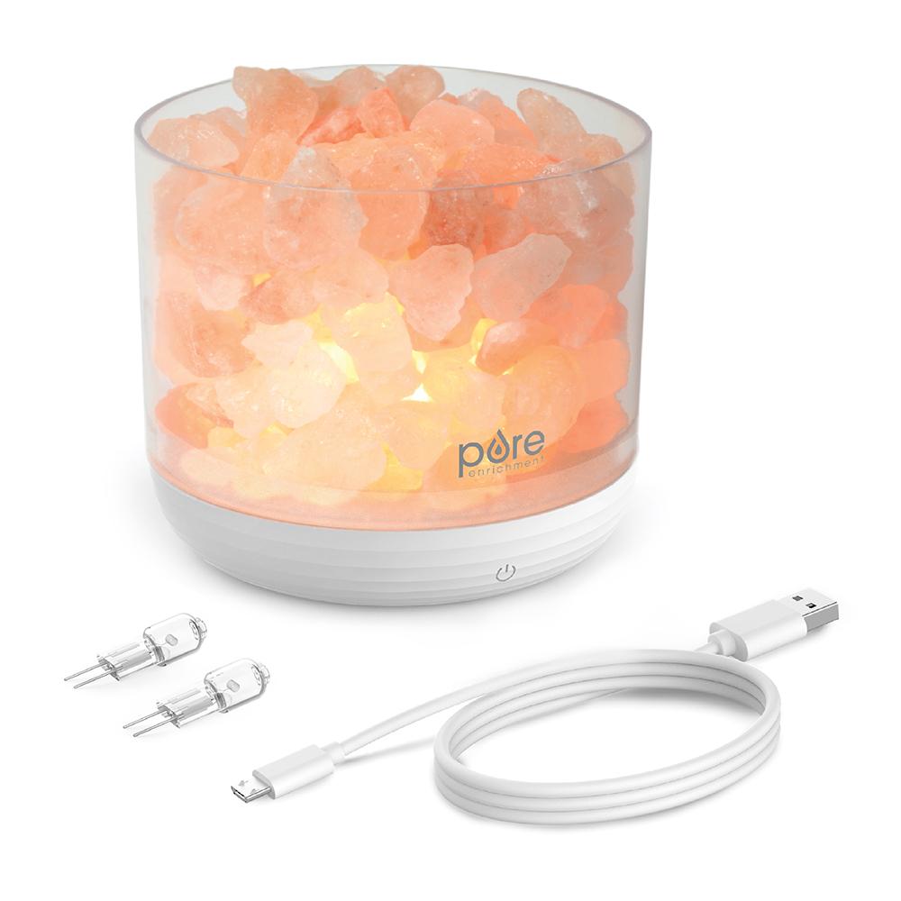 Load image into Gallery viewer, PureGlow™ USB Salt Lamp